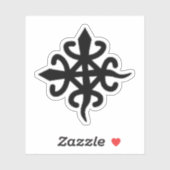 Adinkra Symbool (Unity) Vinyl Sticker (Vel)