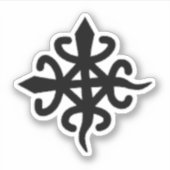 Adinkra Symbool (Unity) Vinyl Sticker (Voorkant)