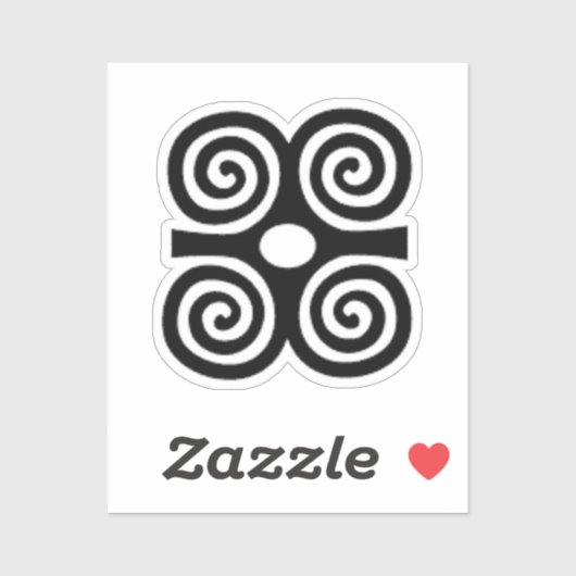 Adinkra Symbool Vinyl Sticker - Initiatief (Vel)