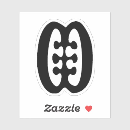 Adinkra Symbool (Vriendschap) Vinyl Sticker (Vel)