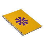 Adinkra Symbool (Wisdom) Spiraalbekleed Notitieboe Notitieboek (Rechterzijde)