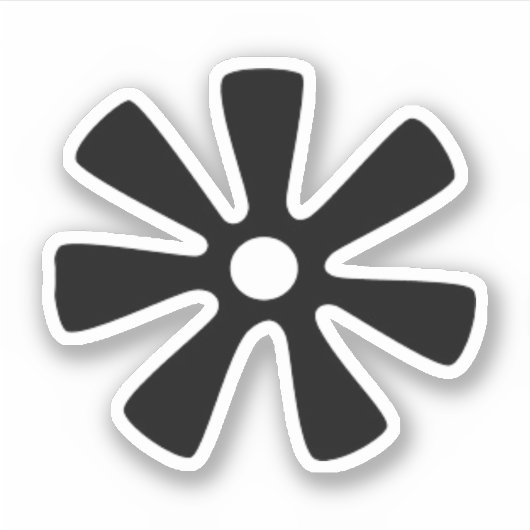 Adinkra Symbool (Wisdom) Vinyl Sticker (Voorkant)