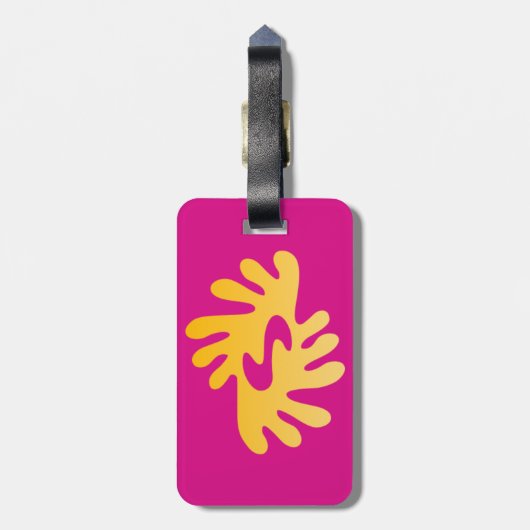 Adinkra (Vrede) Bagagelabel (Achterkant verticaal)