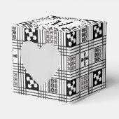 Adinkra West-Afrikaans textiel Bedankdoosjes (Voorkant Zijde)