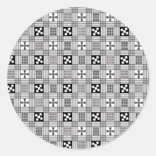 Adinkra West-Afrikaans textiel Ronde Sticker