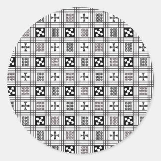 Adinkra West-Afrikaans textiel Ronde Sticker