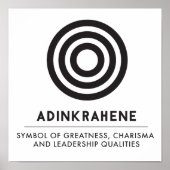 Adinkrahene | Groeheid, karakter, leiderschap Poster (Voorkant)