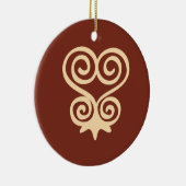 Adinkrasymbool (Sankofa) Keramisch Ornament (Rechts)