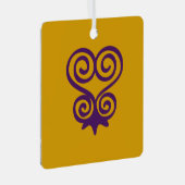 Adinkrasymbool (Sankofa) Metalen Ornament (Voorkant Rechts)