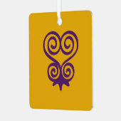 Adinkrasymbool (Sankofa) Metalen Ornament (Voorkant links)