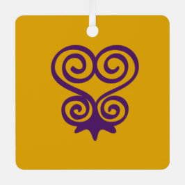 Adinkrasymbool (Sankofa) Metalen Ornament