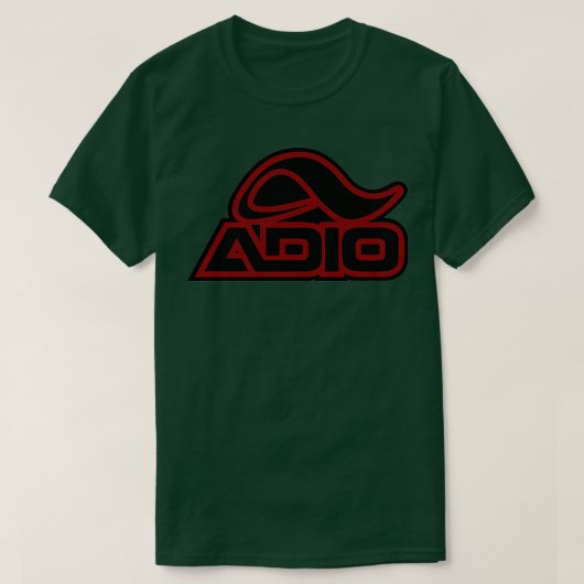 Adio Skateboarding Red T-shirt (Design voorkant)