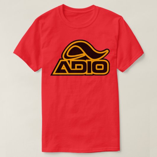 Adio Skateboarding Yellow T-shirt (Design voorkant)