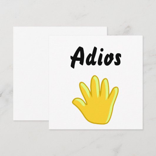 Adios (Voorkant / Achterkant)