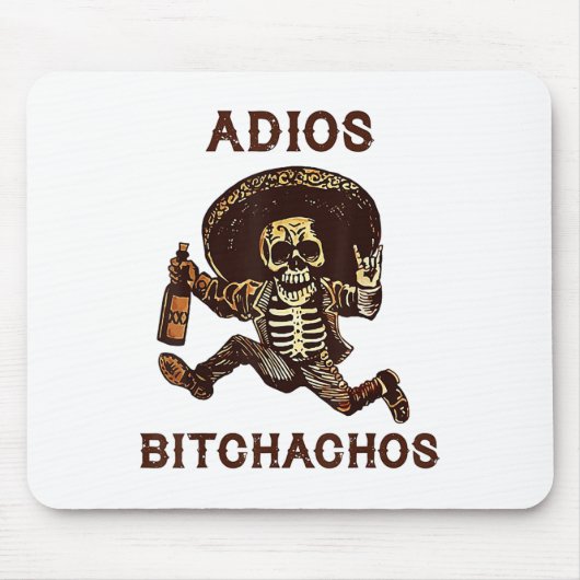 Adios Achos Cinco De Mayo Skeleton Drink _1 Muismat (Voorkant)