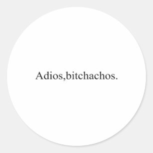 Adios Achos Funny Cinco de Mayo Party Ronde Sticker