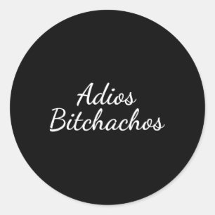 Adios Achos - Grappig Cinco de Mayo - Tot ziens Es Ronde Sticker