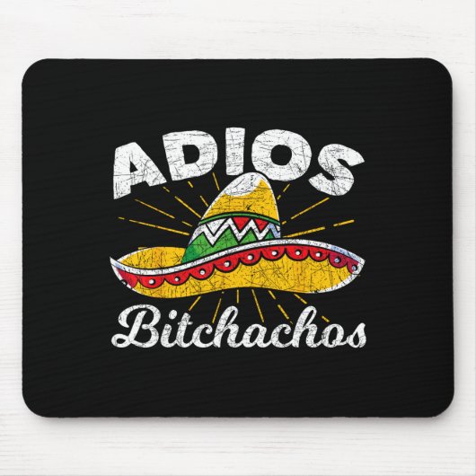 Adios Achos Hoed Feest Mexico Grappig Cinco De  Muismat (Voorkant)