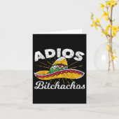 Adios Achos Sombrero Fiesta Mexico Grappig Cinco d Kaart (Gele Bloem)