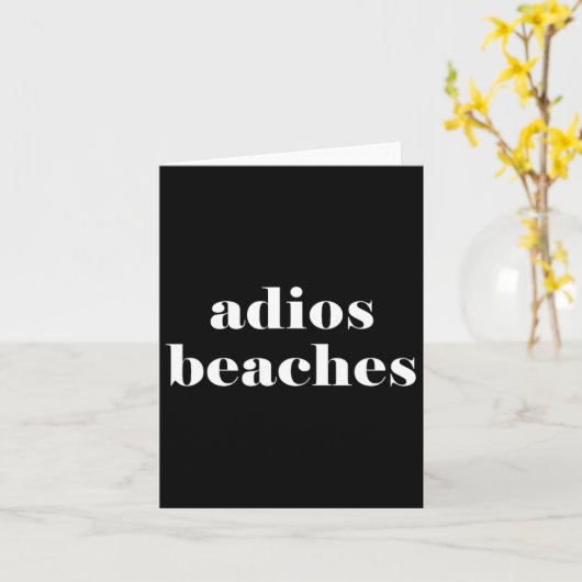 Adios Beaches Kaart (Gele Bloem)