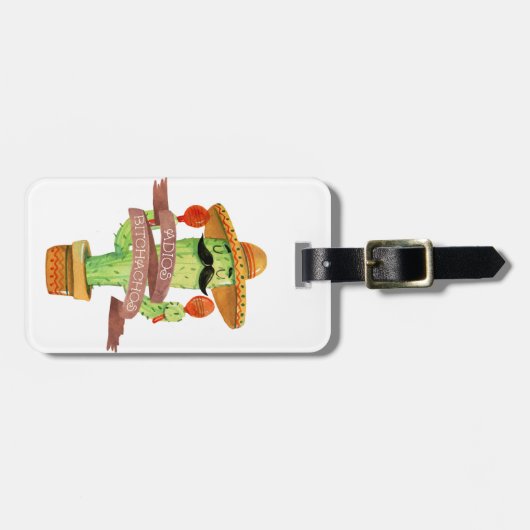 Adios Bitchachos Bagagelabel (Voorkant horizontaal)