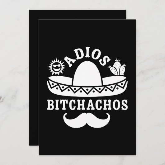 Adios Bitchachos Cinco De Mayo Feestdagenkaart (Voorkant / Achterkant)