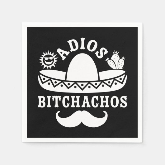 Adios Bitchachos Cinco De Mayo Servet (Voorkant)