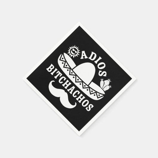 Adios Bitchachos Cinco De Mayo Servet (Hoek)