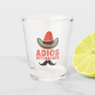 Adios Bitchachos Hoed Retro Cinco De Mayo Shot Glas
