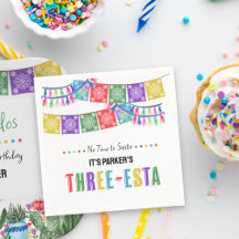 Adios Dos 3e Verjaardag Drie-Esta Fiesta Party