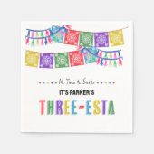 Adios Dos 3e Verjaardag Drie-Esta Fiesta Party Servet (Voorkant)