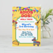 Adios Dos, 3e verjaardagsfeest uitnodiging (Staand voorkant)
