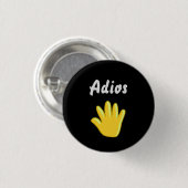 Adios-knop Ronde Button 3,2 Cm (Voorkant /achterkant)