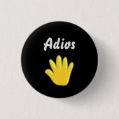Adios-knop Ronde Button 3,2 Cm (Voorkant)