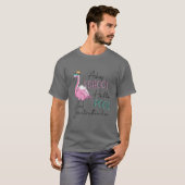 Adios School Hallo Pool Flamingo in ruste leraar T-shirt (Voorkant volledig)