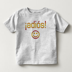 Adiós. Spaanse vlag Kinder Shirts