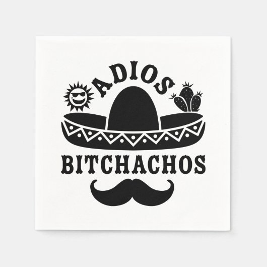 Adios Stranden Grappige Quote Servet (Voorkant)