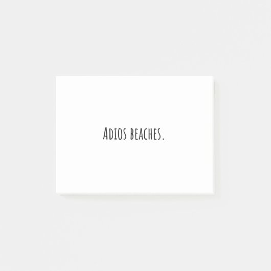Adios stranden. post-it® notes (Voorkant)