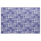 Adire Pattern - Deep Blue and White Stof (Yard (91,4 cm))