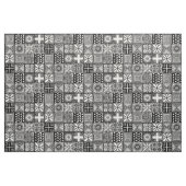 Adire Pattern - Zwart-wit Stof (Yard (91,4 cm))