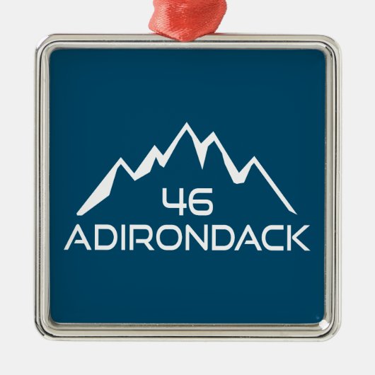 Adirondack 46 Bergen Metalen Ornament (Voorkant)