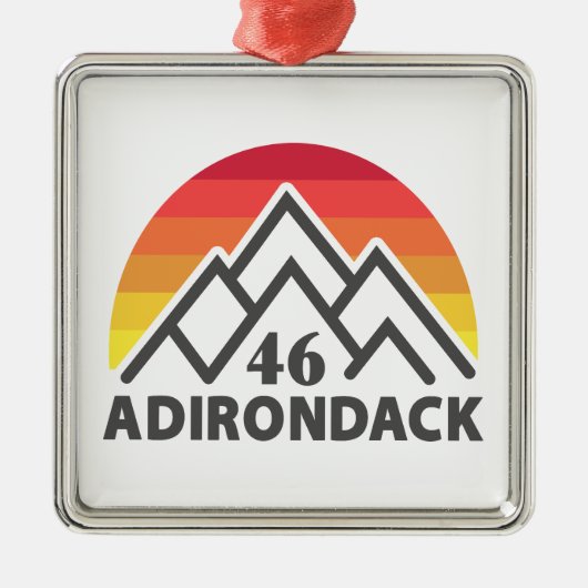 Adirondack 46 Regenboog Metalen Ornament (Voorkant)