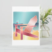 Adirondack Beach Chairman Relaxing Kaart (Staand voorkant)