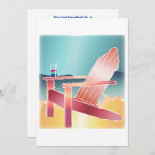 Adirondack Beach Chairman Relaxing Kaart (Voorkant / Achterkant)