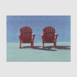 Adirondack Beach Chairs Blauwgroen Blue Rustic Tissuepapier