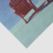 Adirondack Beach Chairs Blauwgroen Blue Rustic Tissuepapier (Detail)