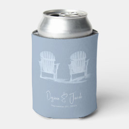 Adirondack Beach Chairs Dusty Blue White Wedding Blikjeskoeler