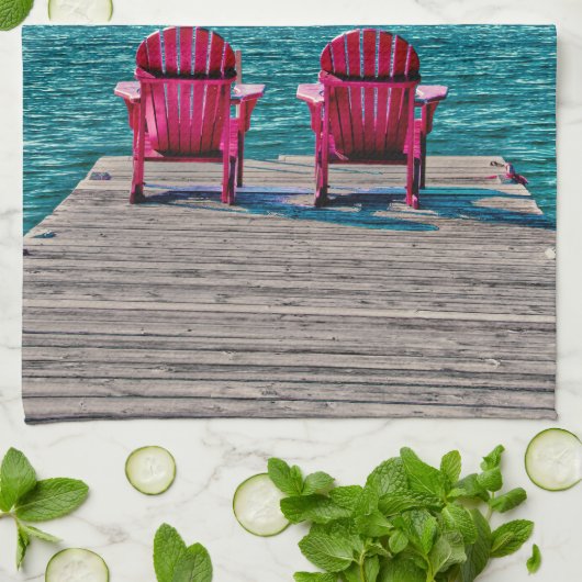 Adirondack Beach Chairs genieten van het leven in  Theedoek (Gevouwen)