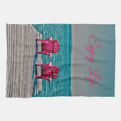 Adirondack Beach Chairs genieten van het leven in  Theedoek (Horizontaal)