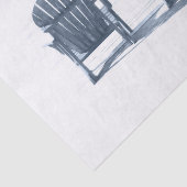 Adirondack Beach Chairs Grey White Rustic Tissuepapier (Detail)